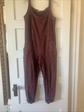 Super comfy and cute  purple jumpsuit